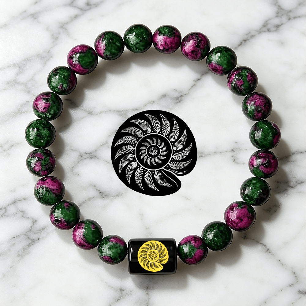 Boho Leaf Pattern Beaded Bracelet for Daily Wear
